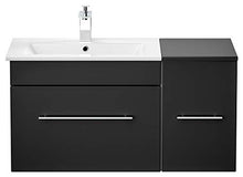 Set di mobili da bagno Fortuna nero satinato