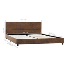 SKM Giroletto Marrone in Similpelle Scamosciata 160x200 cm (27.65kg)
