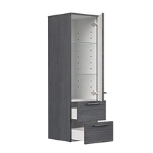 Set di mobili da bagno PersepolisXL Antrc. vetado con 2 colonne e specchio a LED