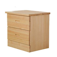Comodino Casa Camera Accessori Ufficio Universitaria in Legno Massiccio Comodino con 2 cassetti -Blu Comodino Armadio di immagazzinaggio Adatto Successivo ad Un Letto o Un Divano
