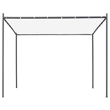 vidaXL Gazebo con Tetto Piano 3x3x2,4 m Bianco 180 g/m²
