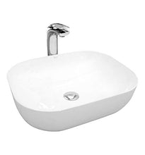 Lavabo in ceramica, 50 cm x 40 cm x 14,5 cm, per bagni e ospiti