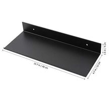 Yardwe Nero Bagno da scaffale Ripiani salvaspazio in Acciaio Inox Extra Strong Floating mensole Storage Rack (40 cm)