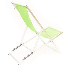 Sedia sdraio, mare giardino piscina, Lounge, verde textilene 58x128x48