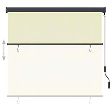 Tenda a rullo esterna 160 x 250 cm, color crema