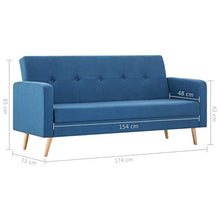 FAMIROSA Divano in Tessuto Blu