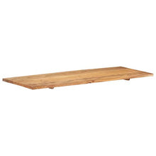 FAMIROSA Piano per Lavabo Bagno in Massello di Acacia 140x55x2,5 cm