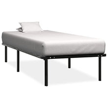 vidaXL Giroletto Nero in Metallo 100x200 cm