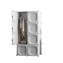Cassapanche GGJIN Armadio stratificato Bianco Combinazione della Stanza Camera da Letto dello Studente di College Montaggio Semplice Push-Pull Moderna