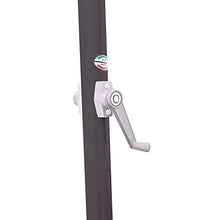 vorghini Ombrellone da Giardino in Alluminio 3X2m con Manovella STEM Antracite e Ecrù