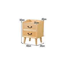Comodino Comodino con cassetti in Legno massello, con Forte capacità di Cuscinetto per Camera da Letto, Studio, ECC. Bellissimo. B