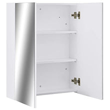vidaXL Armadietto a Specchio Bianco 60x15x75 cm in MDF