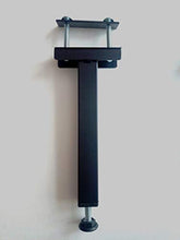 Piede per letto centrale e rinforzo, altezza da 20 a 32 cm, colore nero (PLC200N)