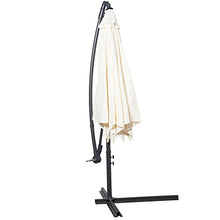 Jet-Line Ombrellone parasole Pamplona colore beige, con manovella, da giardino