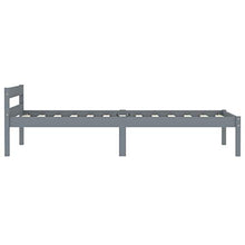 FAMIROSA Giroletto con 2 Cassetti Grigio in Massello di Pino 90x200 cm-0693