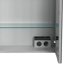 Fackelmann Armadietto a due ante con illuminazione a LED, 60 cm, bianco opaco