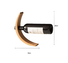 COLiJOL Portabottiglie per Vino a Bottiglia Singola Portabottiglie per Vino con Bilanciamento Espositore da Banco Espositore in Bambù