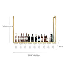 Appendiabiti Portabottiglie per Vino Appendiabiti Scaffale Decorativo Portaoggetti Appendiabiti Bar Porta Bicchiere di Vino invertito