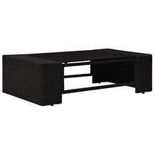 vidaXL Set Divani da Giardino 6 pz in Polyrattan Nero