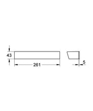 Grohe 18608001 Mensola Portasapone, Argento, Large