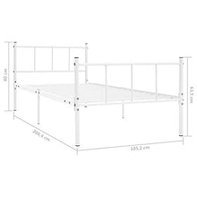 SKM Giroletto Bianco in Metallo 100x200 cm (12.1kg)
