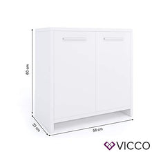 Vicco Mobile bagno Mobile base KIKO Mobile base lavabo Mobile alto Mobile bagno Mobile midi Mobile bagno Scaffale bagno
