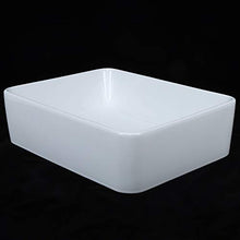 Estink - Lavabo da bagno in ceramica, 48,5 x 37 x 14 cm, colore: Bianco