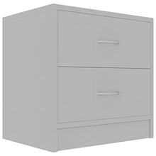 Goliraya 2 pz Comodini Camera da Letto Moderni con 2 Cassetti in Truciolato Bianco/Nero/Rovere/Grigio,Comodino Moderno,Cassettiera Camera da Letto Moderno,Comodino con Cassetti 40x30x40 cm