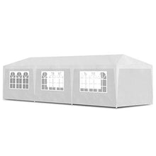 vidaXL Tenda per Feste 3x9 m Bianca in Acciaio e PE Tendone da Giardino Gazebo