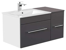 Set di mobili da bagno Fortuna antracite satinato