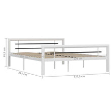 SKM Giroletto Bianco e Nero in Metallo 120x200 cm (22.6kg)