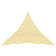 vidaXL Vela Parasole 160 g/m² Beige 3x3x3 m in HDPE