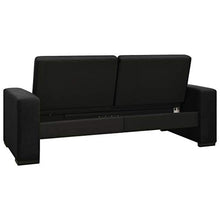 FAMIROSA Divano Letto Nero in Tessuto