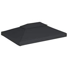 vidaXL Copertura Superiore per Gazebo 2 Strati 310g/m² Antracite Tetto Tendone