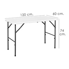 SATURNIA 8043810 - rettangolare tavolo pieghevole 122X61X74Cm