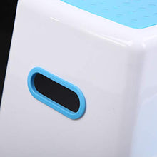 Katigan Sgabello per Bagno,Sgabello per Bambini,Sgabello per Allenamento Vasino, Sgabello per Bambini, Sgabello per Lavello da Cucina,Sgabello per Bambini Un Doppia Altezza Sicuro Blu