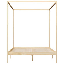 SKM Giroletto a Baldacchino in Legno Massello di Pino 180x200 cm