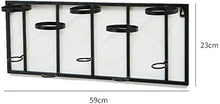 DJSMjbj Ferro Battuto Wine Rack Domestici creativi Wall Hanging Decoration Display Rack Wine Rack Ripiani Decke (Color : B)