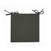 Arketicom Sitz, Pack 4 Cuscini per sedie Cucina con Lacci, Cuscini Grigio Scuro 35x35, Cuscini Quadrati Sfoderabili Made in Italy