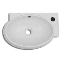 Sanitop-Wingenroth - Lavabo in ceramica con troppopieno, colore: Bianco