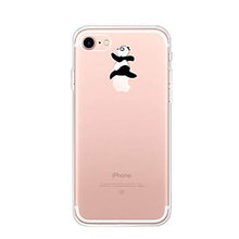 per iPhone 5S 5 / iPhone SE 1a generazione Custodia, CrazyLemon gel di silicone ultra trasparente morbida in TPU creativa Case resistente ai graffi per iPhone 5S 5 SE - Panda ostacolo
