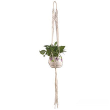 MICROSHE Macrame Plant Hanging Planter Fodera in Cotone per Interni da Interni, Set di 3, per Bambini (Colore : Beige, Dimensione : Set of 3)