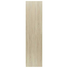 FAMIROSA Armadio Bianco e Rovere Sonoma 50x50x200 cm in Truciolato