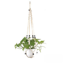 MICROSHE Macrame Plant Hanging Planter Set di 3 Pezzi Macrame pianta Hanger Corda di Cotone Appeso a Parete portavasi di Fiori con Portachiavi per la Decorazione del Balcone soffitto casa