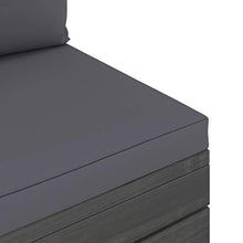 vidaXL Set Divani da Giardino su Pallet 7 pz con Cuscini Massello Pino