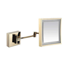 ADSE Specchio per Il Trucco, specchi a Parete Specchio per Trucco da Barba Specchio da Bagno Illuminato a LED per vanità dell'hotel con Regolazione