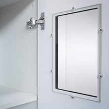 Domando Credenza Alessandria in Bianco Opaco e Grigio Sabbia Lucido