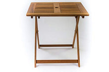 AVANTI TRENDSTORE - Malvi - Tavolo da Giardino, Pieghevole, in Legno Massiccio. Disponibile in 2 Diverse Misure. (Lap 75x72,5x75 cm)