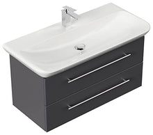 emotion Lavabo con mobiletto, Legno, Antracite Lucido, 100x45x41,6 cm, 2 unità