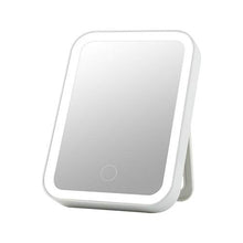 WXL Specchi da Tavolo Specchio per Il Trucco di vanità con Luce LED Smart Desktop Specchio cosmetico Portable Retroilluminazione compatta Pieghevole Pieghevole Specchi Specchio Trucco con LED